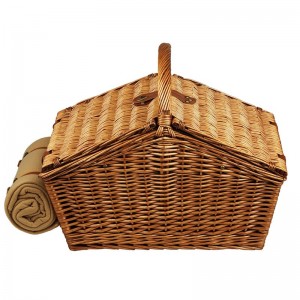 Picnic at Ascot Huntsman Basket for Four with Blanket in Gazebo PVQ1249